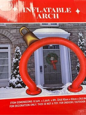 NWT inflatable arch Christmas decoration outdoor indoor